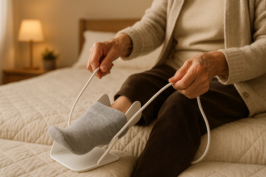 How to Use Sock Aid Devices Without Bending