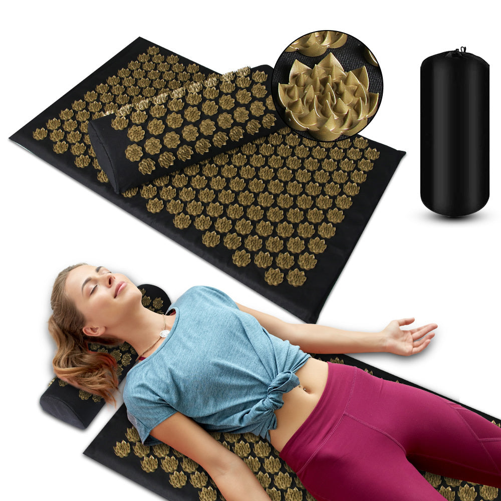 Acupressure mat for neck and back pain