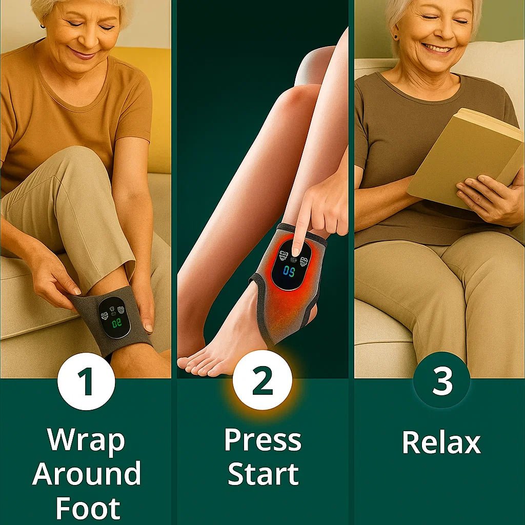 Rechargeable ankle heating pad