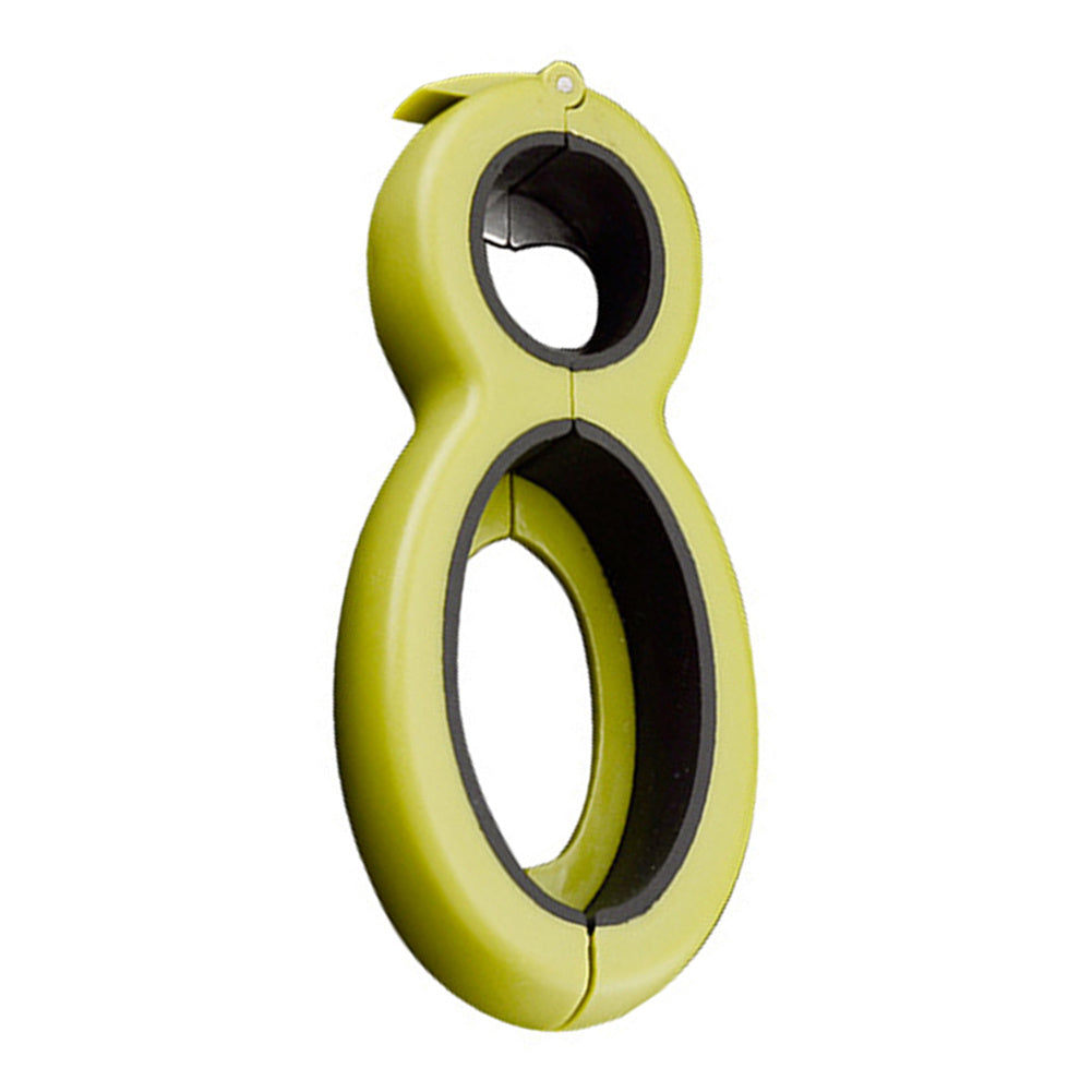 Portable Multi-Function 6-in-1 Twist Bottle Opener: Non-Slip Jar and Lid Gripper for Kitchen Use