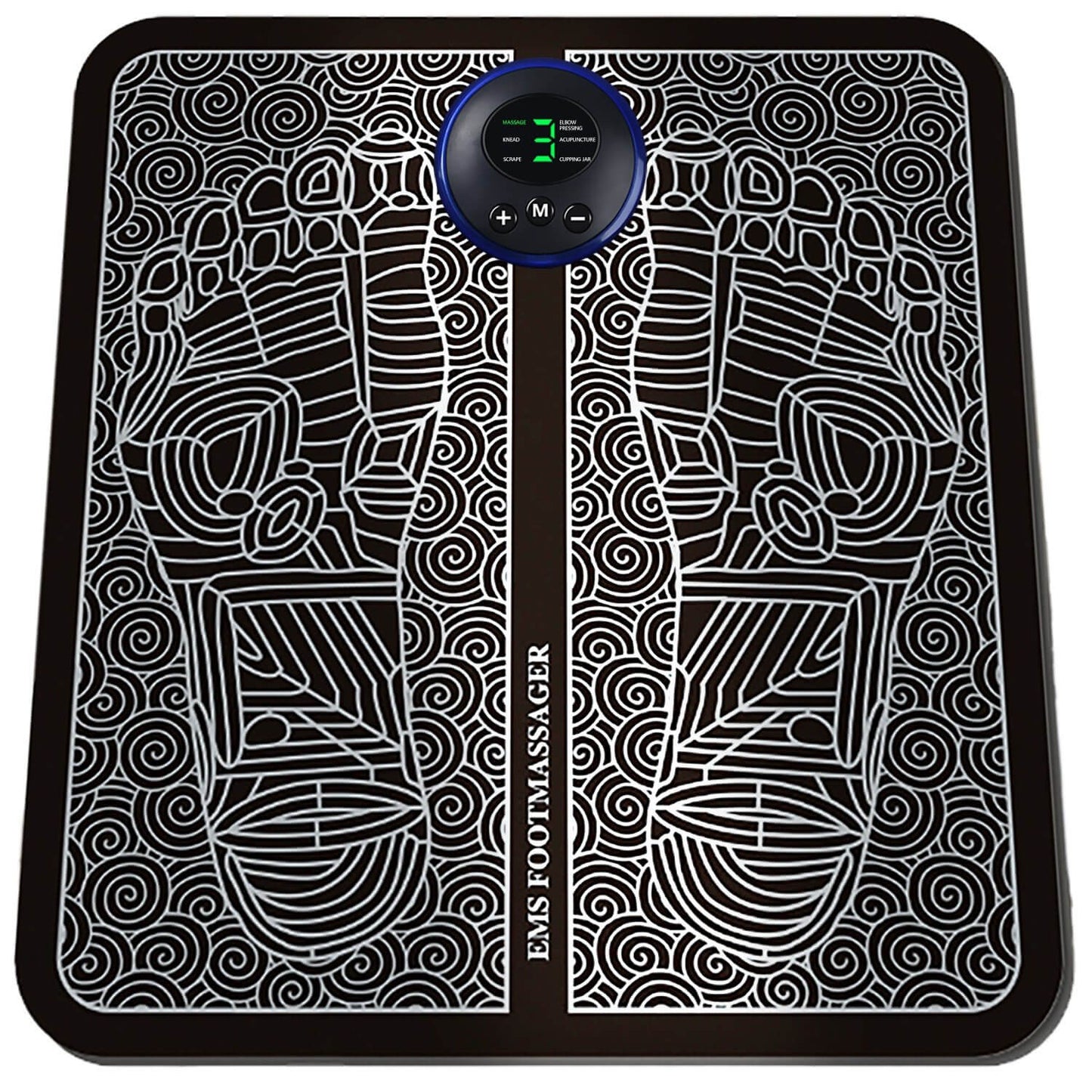 EMS Foot Massager Pad – 8 Modes, USB Rechargeable Relief