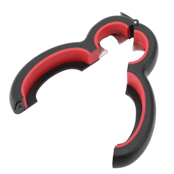 Portable Multi-Function 6-in-1 Twist Bottle Opener: Non-Slip Jar and Lid Gripper for Kitchen Use