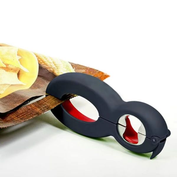 Portable Multi-Function 6-in-1 Twist Bottle Opener: Non-Slip Jar and Lid Gripper for Kitchen Use