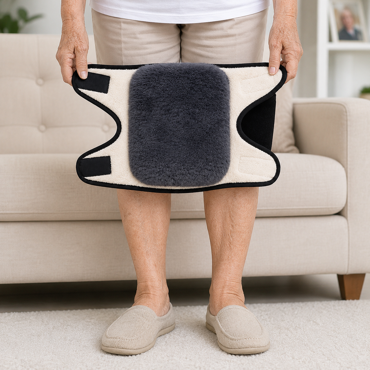 1PC Thermal Knee Warmers for Elderly | Soft Plush Knee Support for Winter
