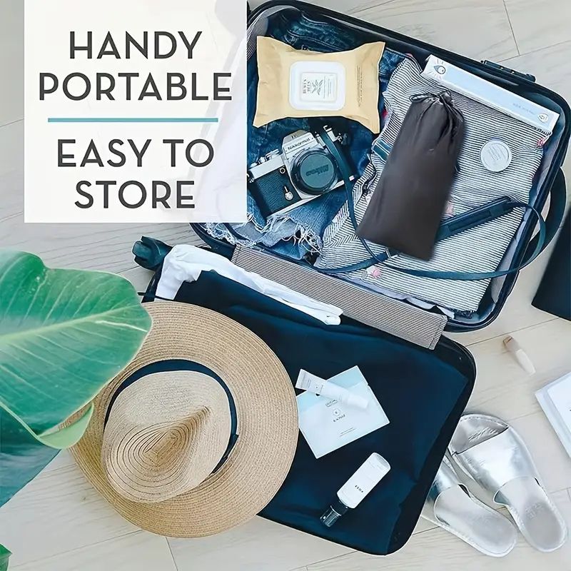 Compact airplane foot support