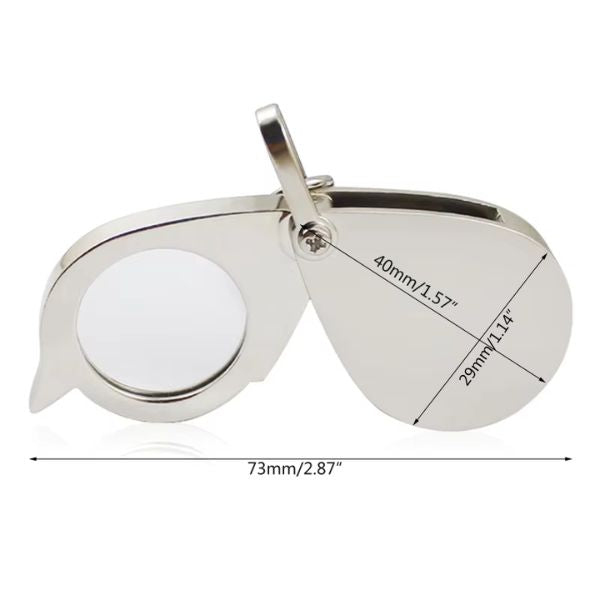 Compact magnifier keychain for kids, elderly, and explorers