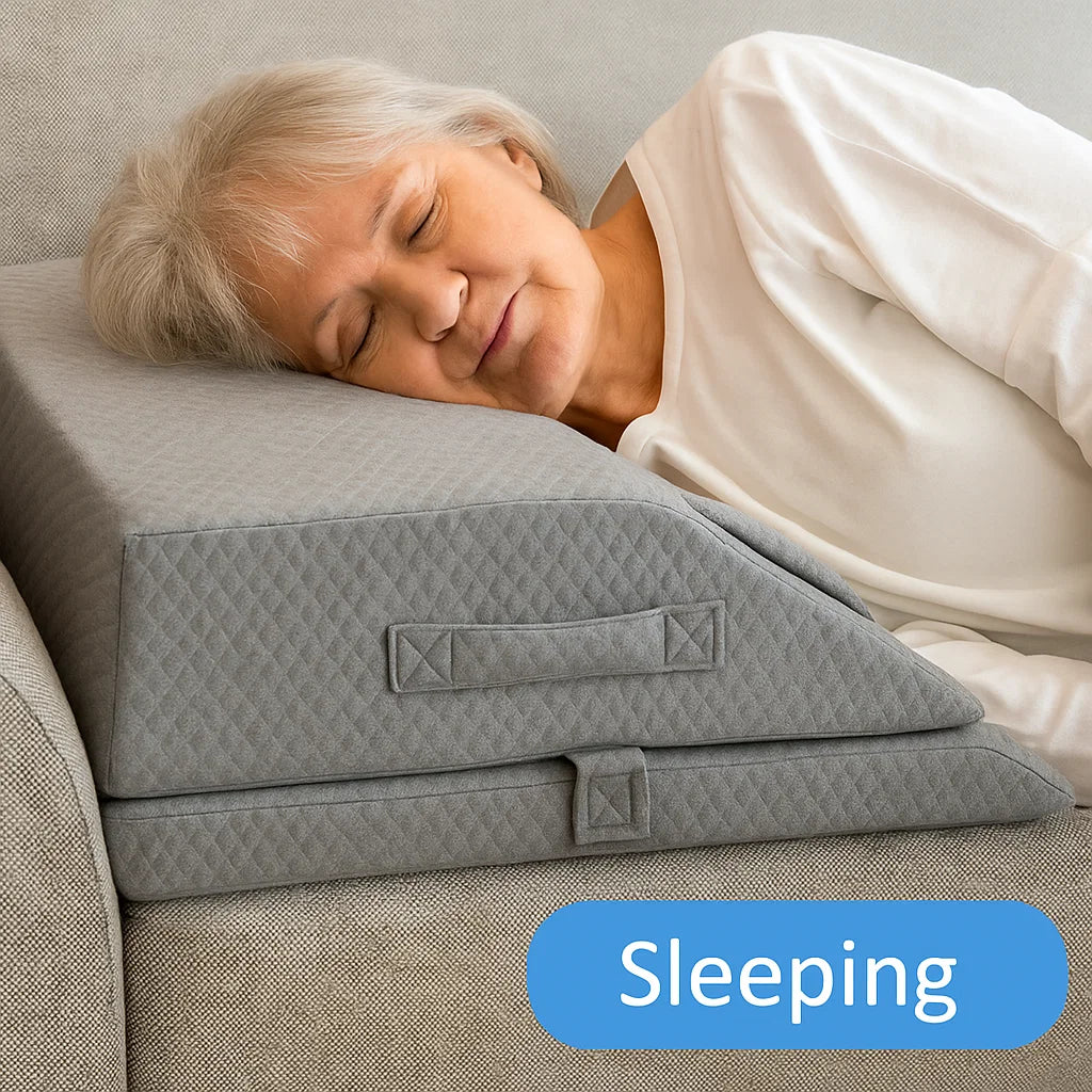 Adjustable Gel Memory Foam Leg Elevation Pillow – Gentle Support for Seniors