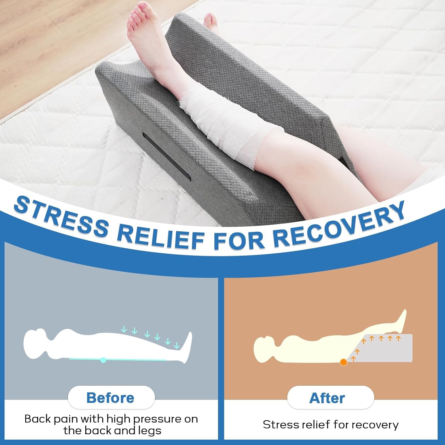 Ergonomic Leg Elevation Pillow