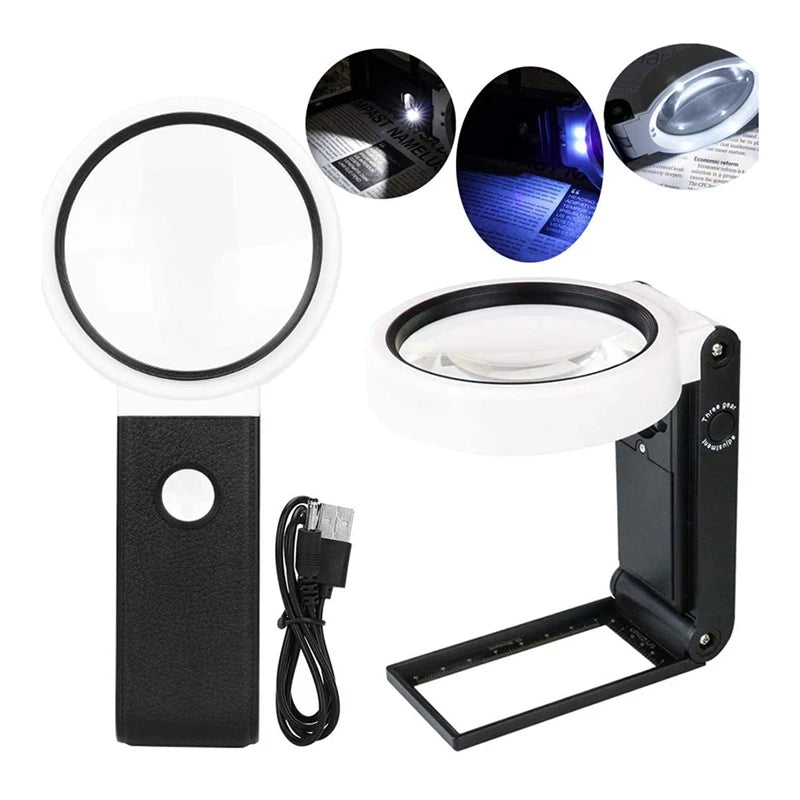 Desk Magnifier with LED Light