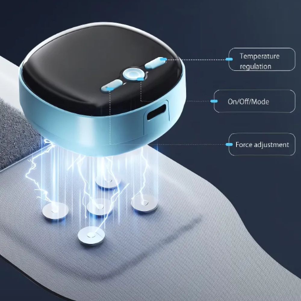 Heated wrist wrap massager