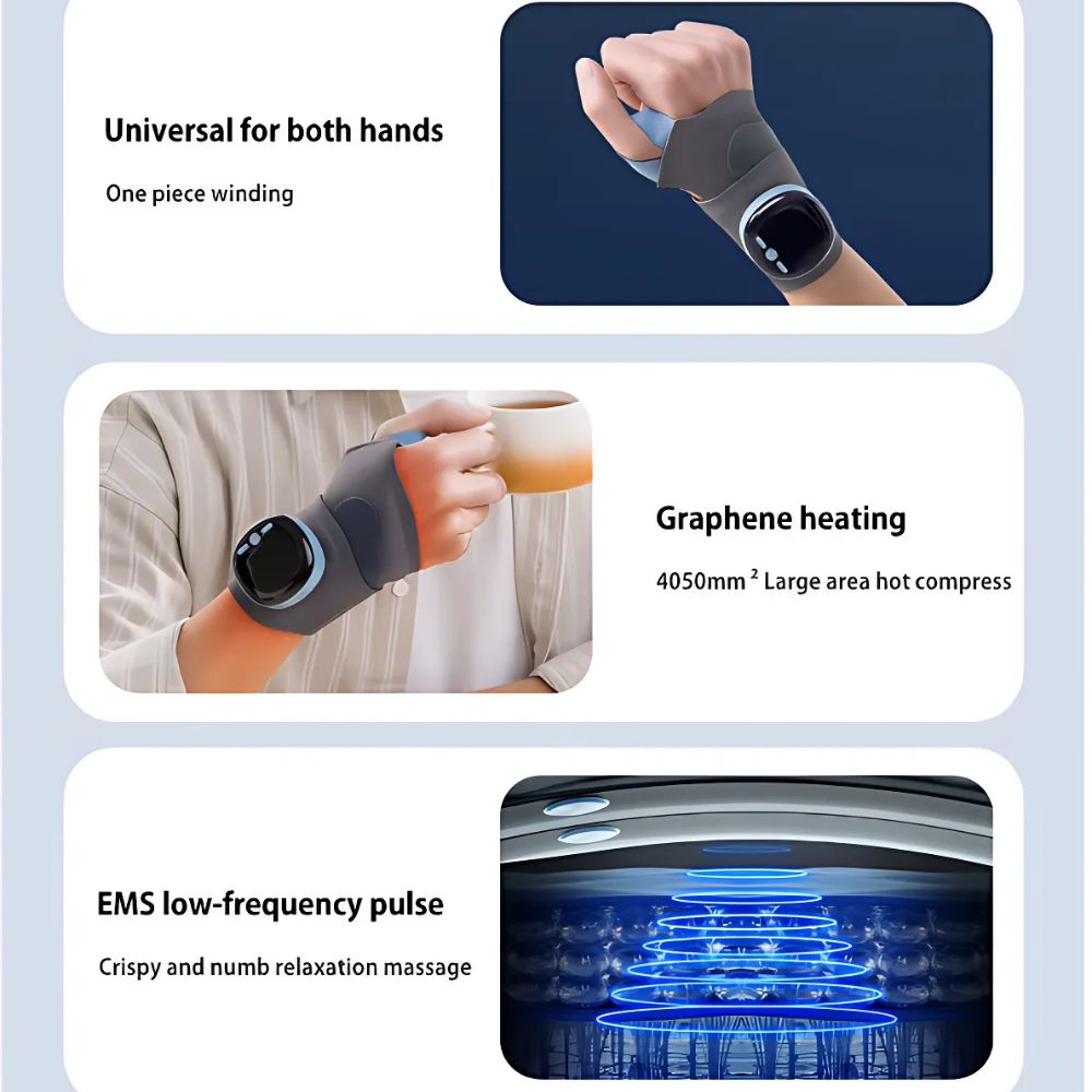Wrist compression massager