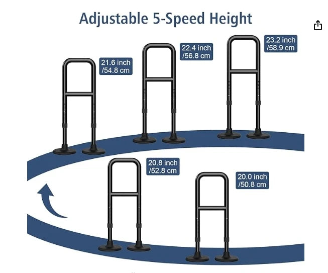 Heavy-duty standing aid for disabled supporting up to 800 lbs