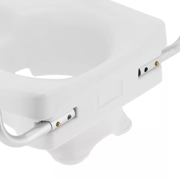 Toilet seat with armrests