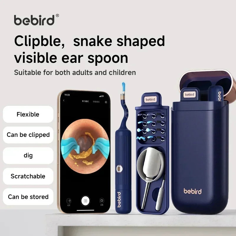 Bebird EarSight Plus R37R – Visual Ear Cleaning Tool with 10MP HD Camera (White Edition)