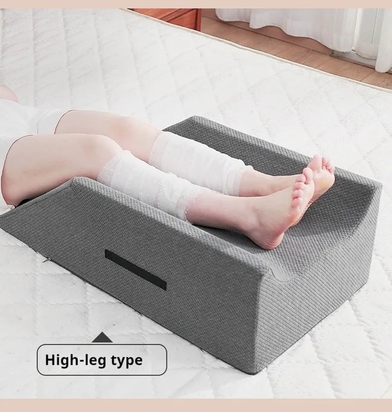 Ergonomic Leg Elevation Pillow – Foam Support Cushion Massage