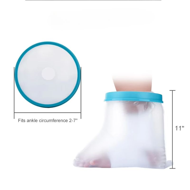 Shower protector for leg cast
