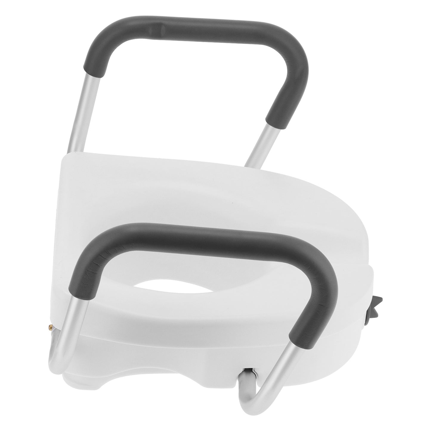 Raised Toilet Seat with Non-Slip Armrest