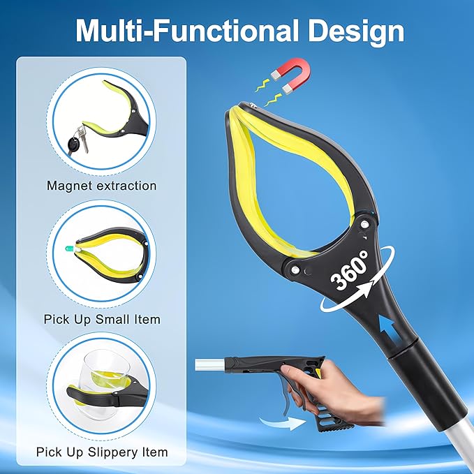 hand grabber tool for high shelves and cabinets