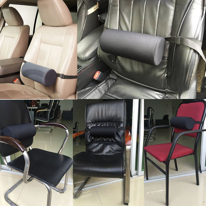 Lumbar Support Roller Cushion for Office, Car & Pain Relief