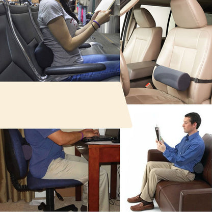 Lumbar Support Roller Cushion for Office, Car & Pain Relief