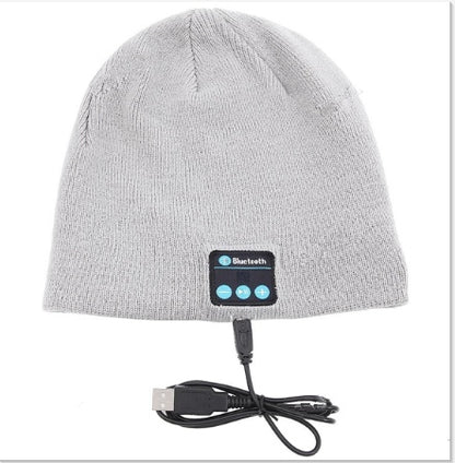 Outdoor Warm Running Hat - Bluetooth-Compatible Knitted Beanie