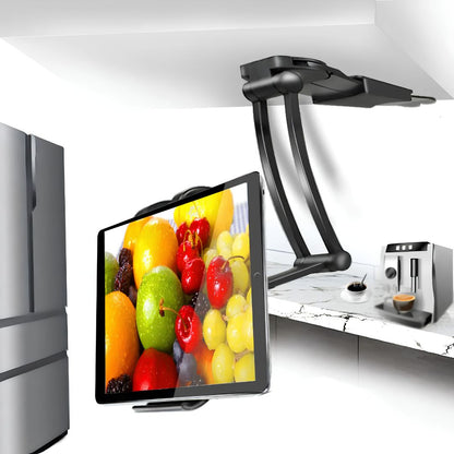 Hands-Free Tablet Stand for Seniors – Adjustable Phone & Tablet Desktop Mount