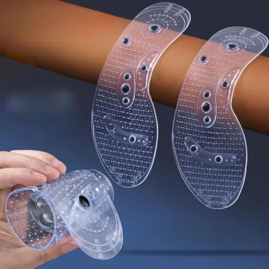 Magnetic Acupressure Insoles for Seniors - Soft Silicone Foot Support Inserts
