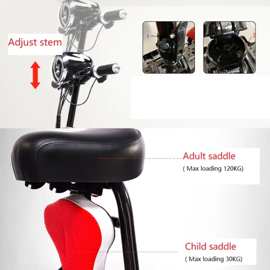 4-Wheel Foldable Electric Mobility Scooter  - for Elderly Adults