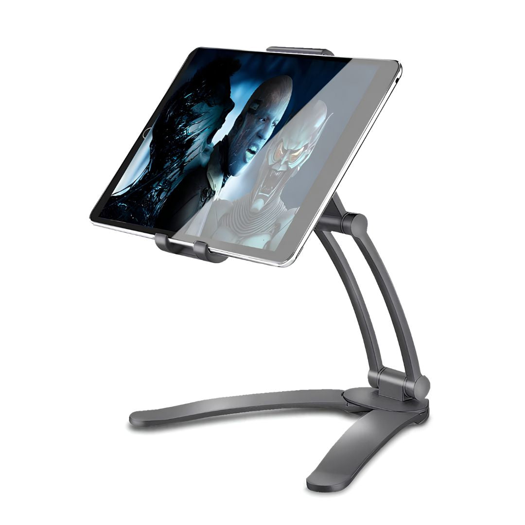 Hands-Free Tablet Stand for Seniors – Adjustable Phone & Tablet Desktop Mount