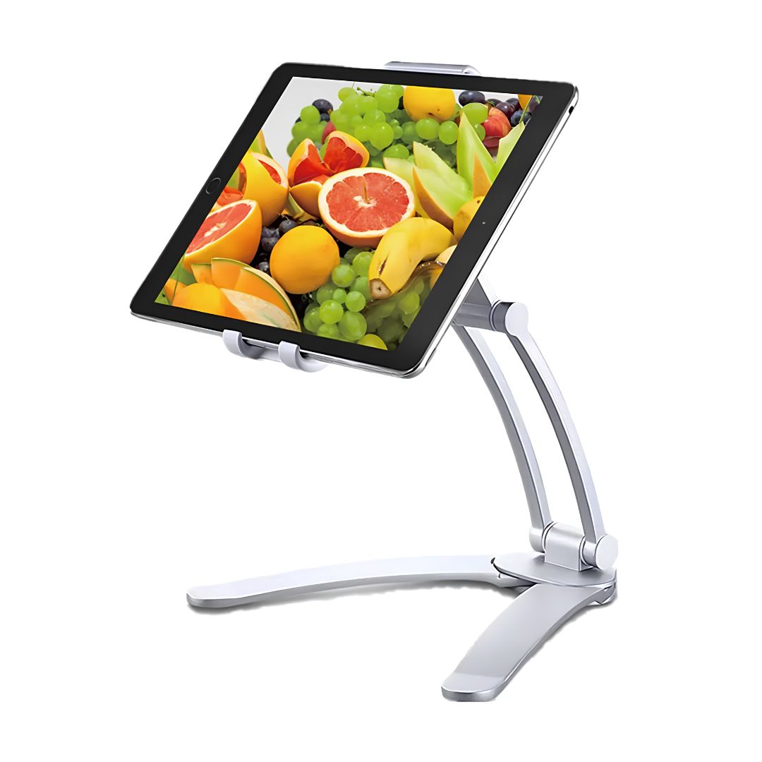 Hands-Free Tablet Stand for Seniors – Adjustable Phone & Tablet Desktop Mount