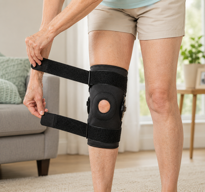 1pc Patella Knee Brace | with Side Stabilizers Adjustable Joint Support for Adults