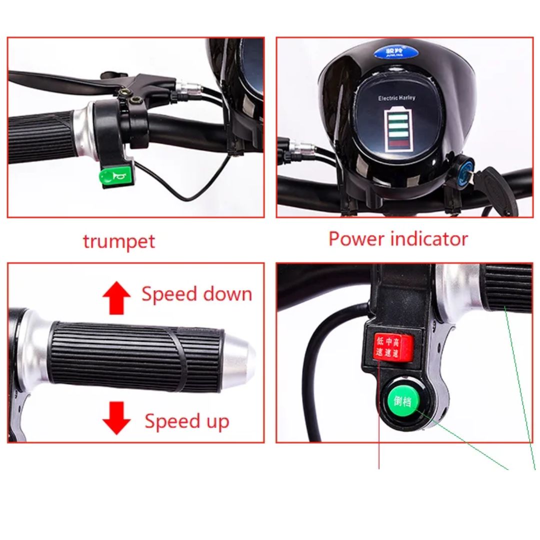 4-Wheel Foldable Electric Mobility Scooter  - for Elderly Adults