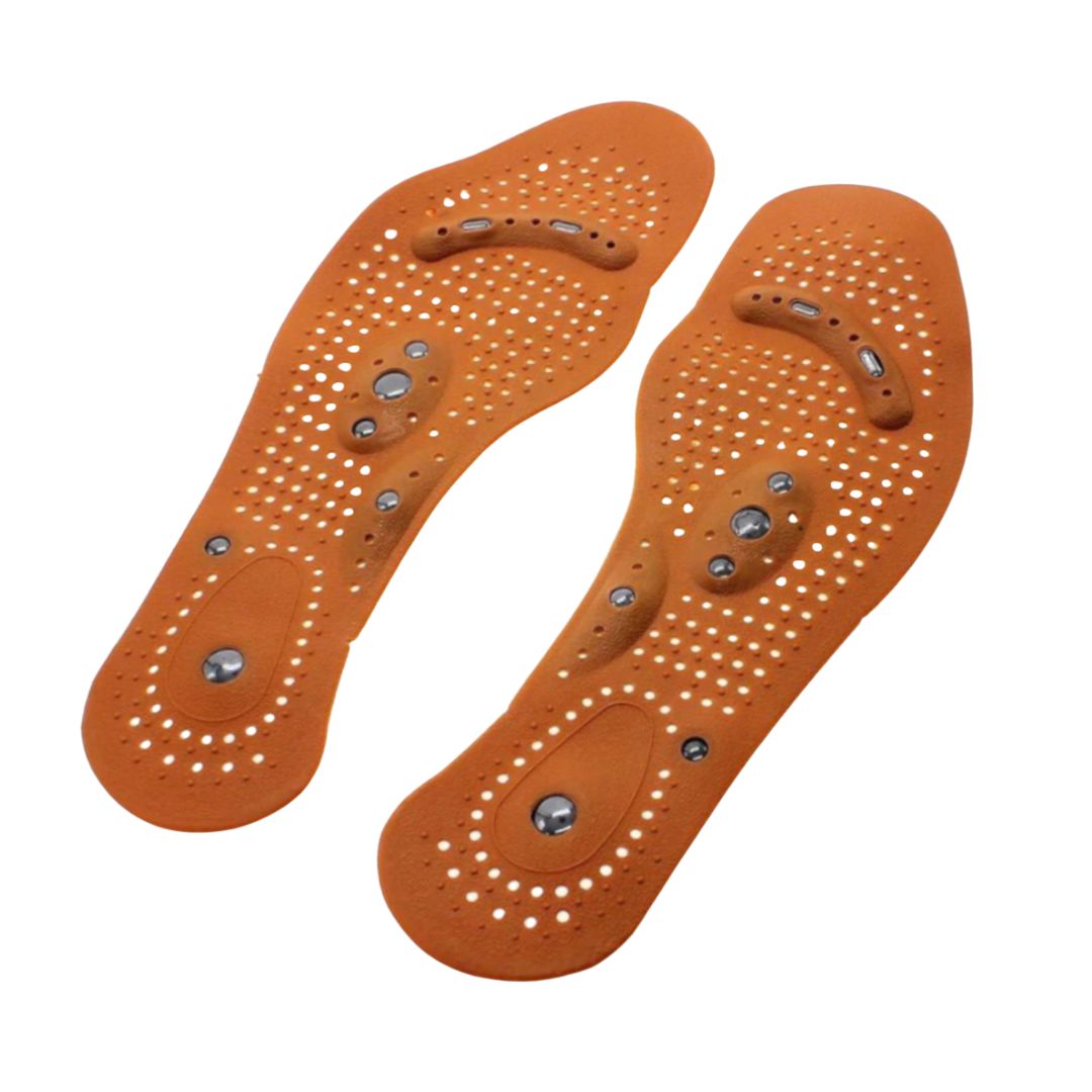 Magnetic Acupressure Insoles for Seniors - Soft Silicone Foot Support Inserts