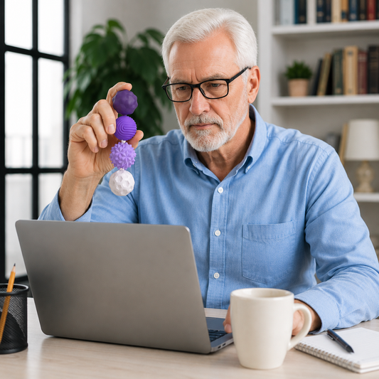 Silicone Magnetic Fidget Balls for Seniors | Stress Relief Hand Therapy Toy