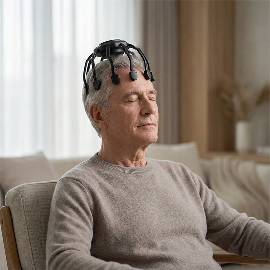 Lightweight scalp massager