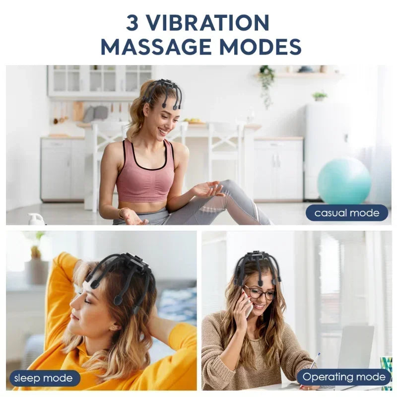Lightweight scalp massager