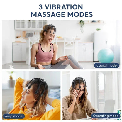 Lightweight scalp massager