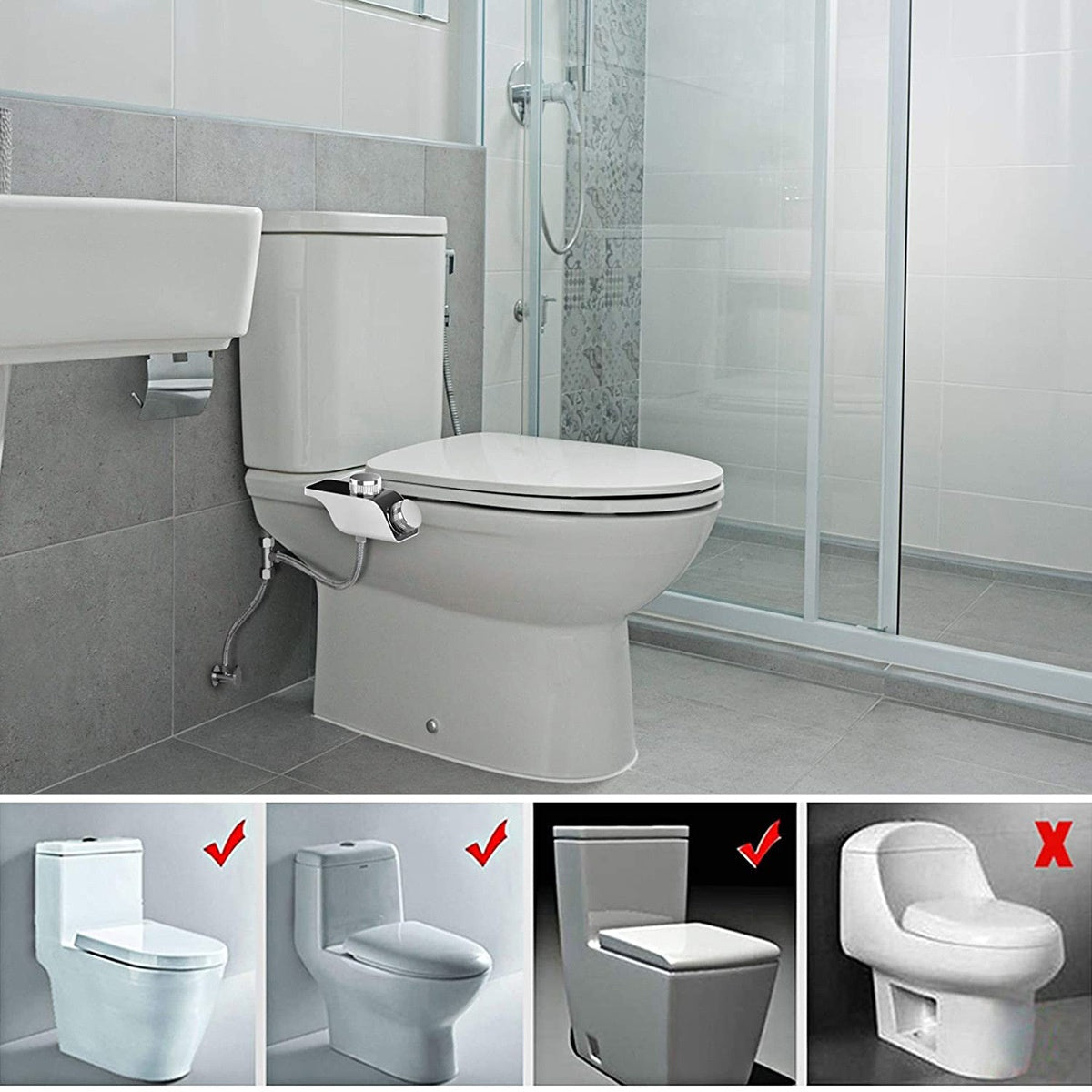 Washer Body Cleaner Smart Toilet Lid Without Electricity