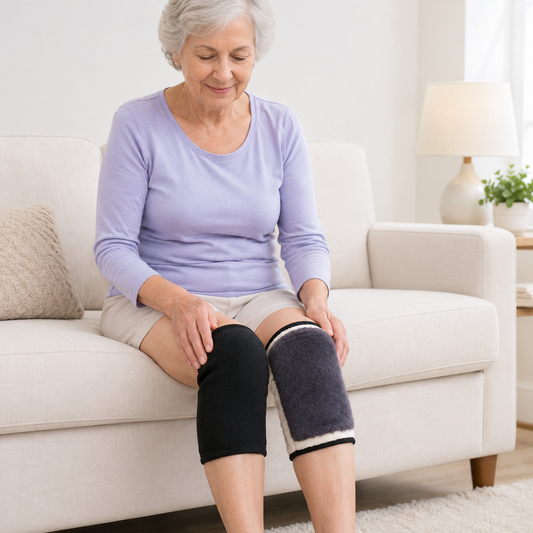 1PC Thermal Knee Warmers for Elderly | Soft Plush Knee Support for Winter