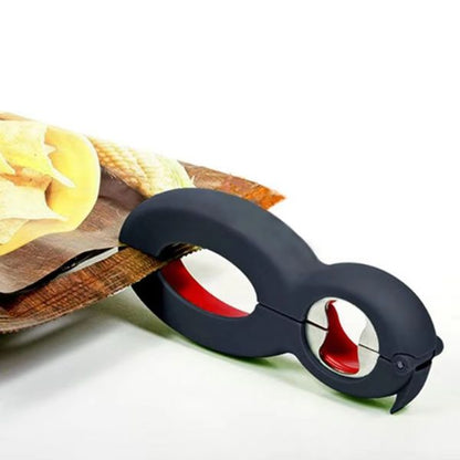 Portable Multi-Function 6-in-1 Twist Bottle Opener: Non-Slip Jar and Lid Gripper for Kitchen Use