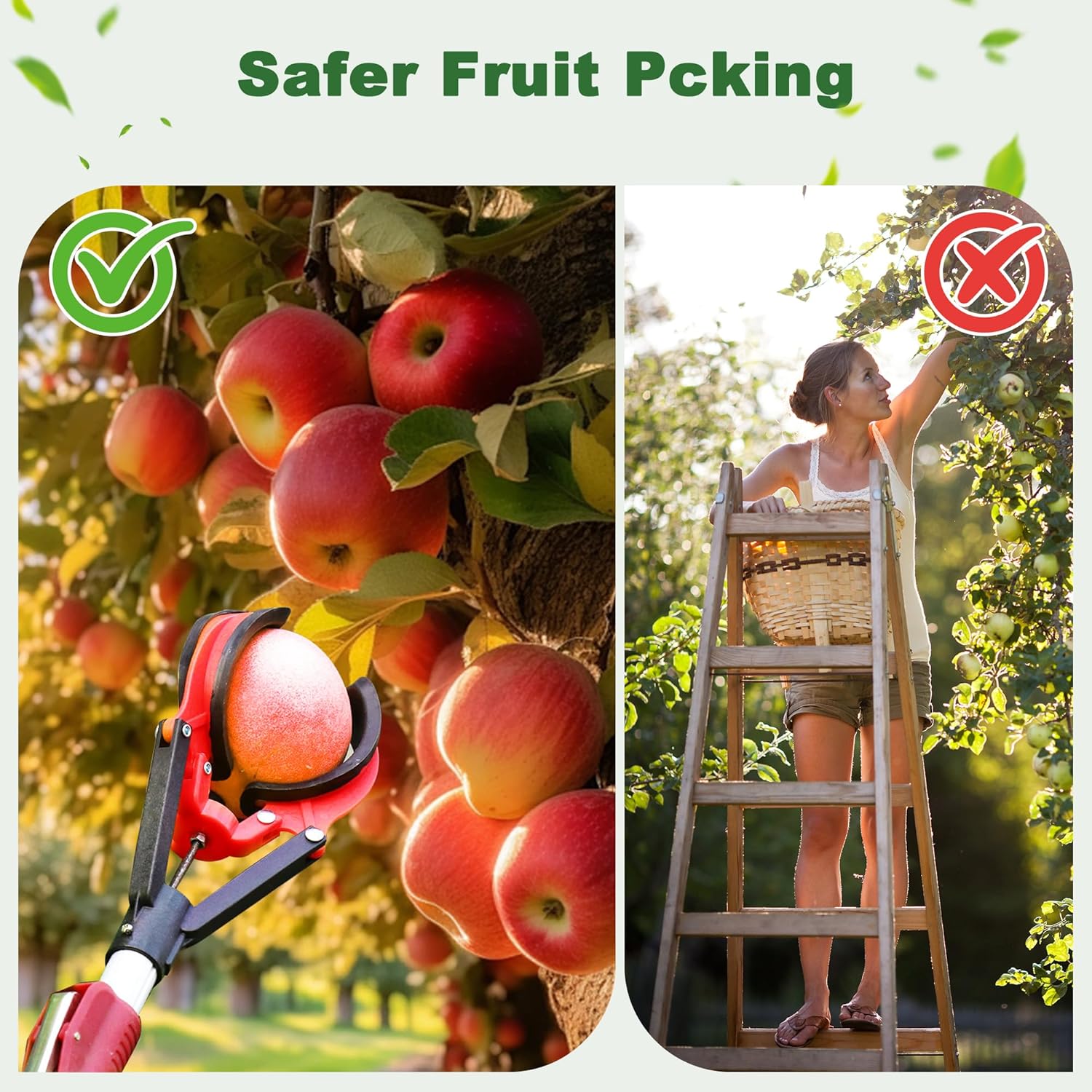 Ergonomic Garden Fruit Picker for Effortless Harvesting