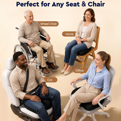 Memory Foam Office Lumbar Pillow – Enhanced Back Support for Comfort