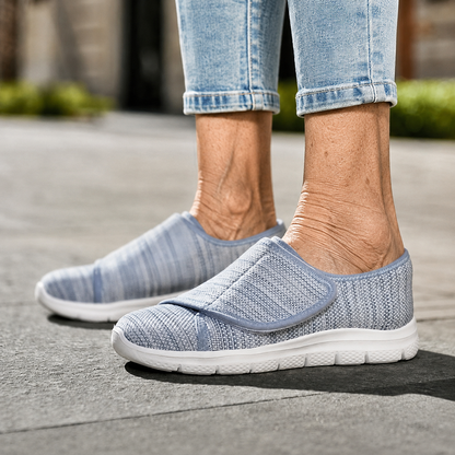 Women’s Orthopedic Wide Fit Shoes -  Soft Comfortable Walking Shoes for Swollen Feet