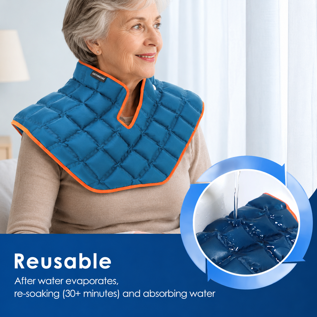 Reusable Hot & Cold Therapy Ice Pack Wrap - for Seniors
