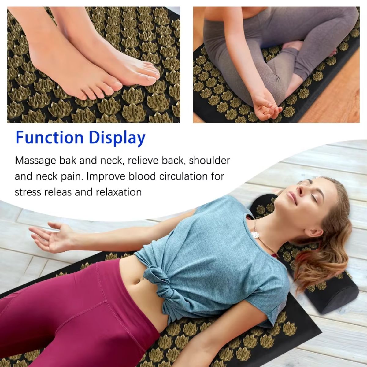 Acupressure therapy mat