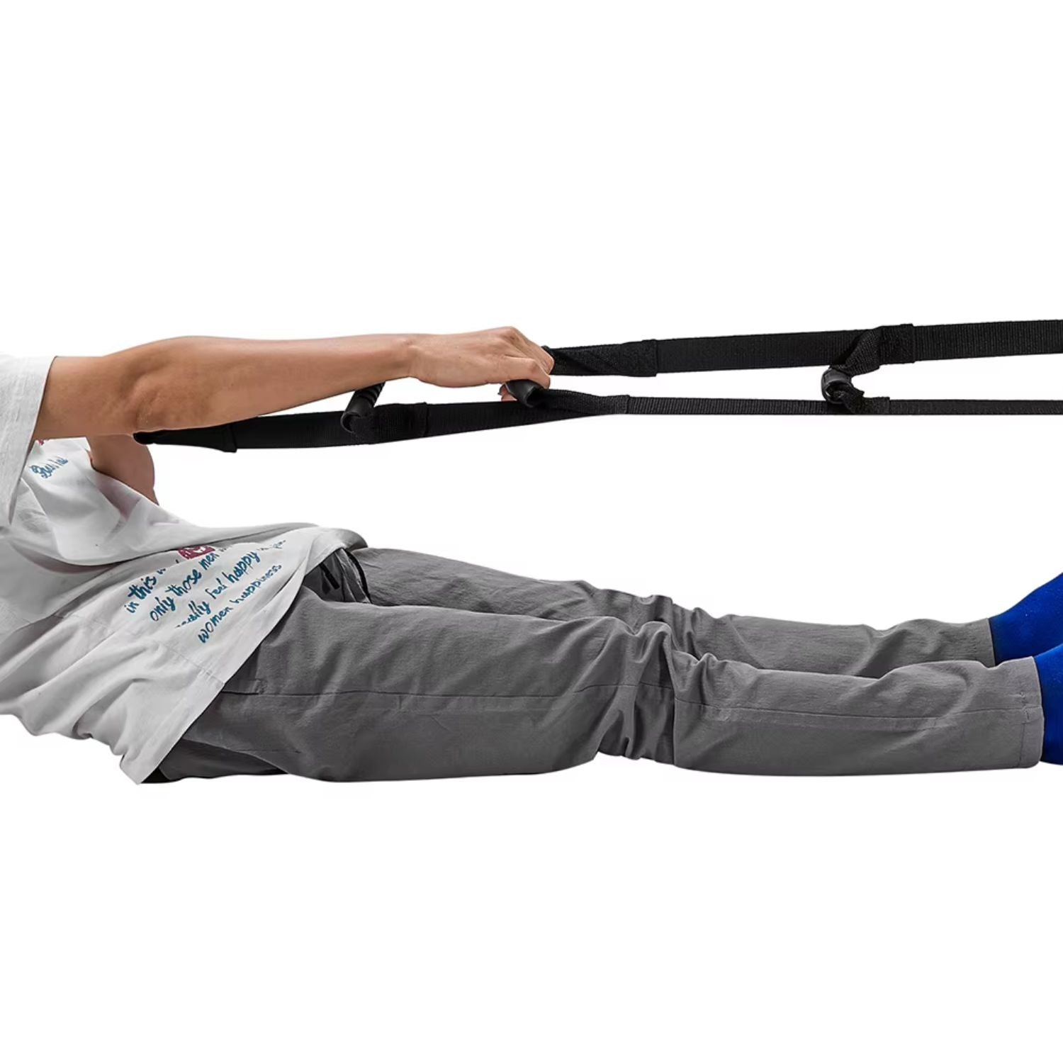 Elderly bed pull-up strap