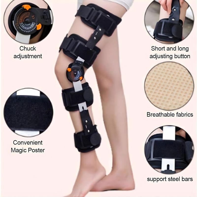 Knee joint fixation brace