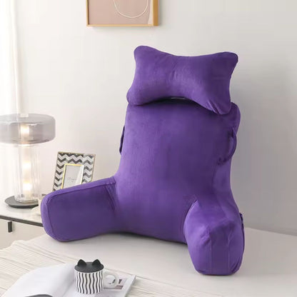 Bed Rest Reading Pillow with Neck Roll & Arm Support – For Seniors