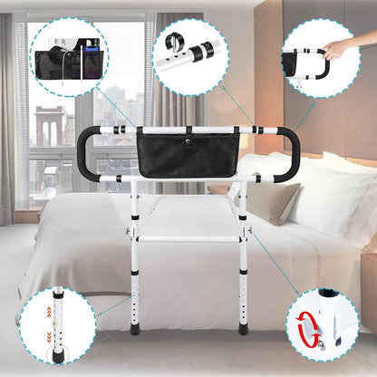 adjustable bed safety rail