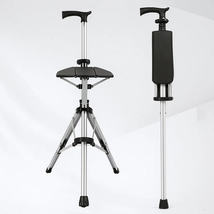 Collapsible Walking Cane Seat